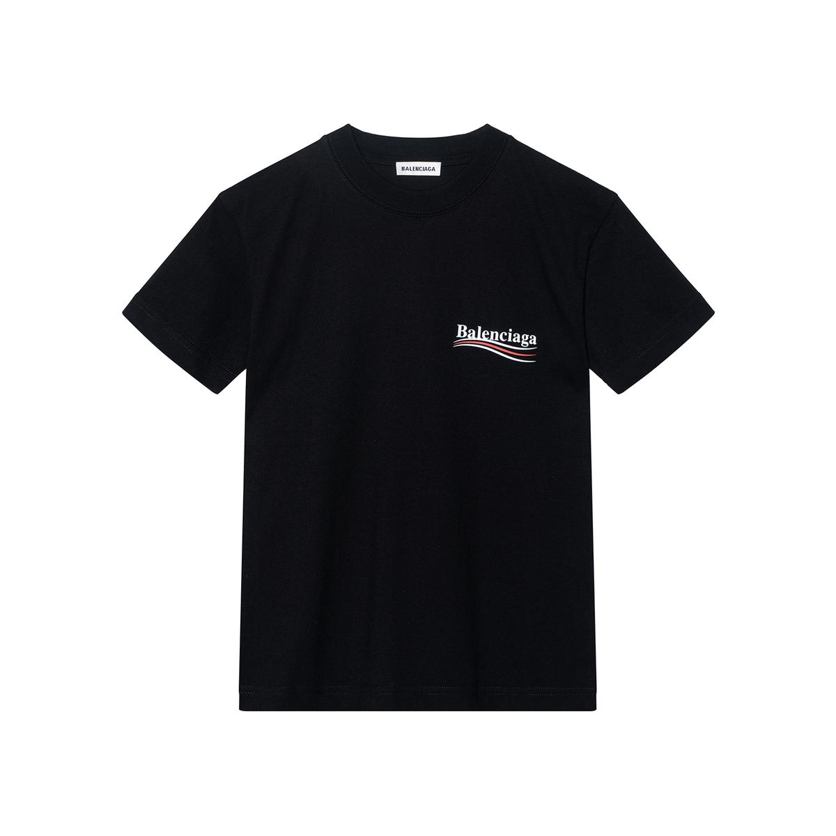 Balenciaga Balenciaga Women's Political Campaign Small Fit T Shirt Black