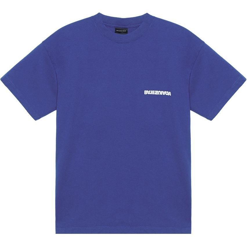 Balenciaga Balenciaga SS23 T-Shirt Women's Blue Loose Fit Style