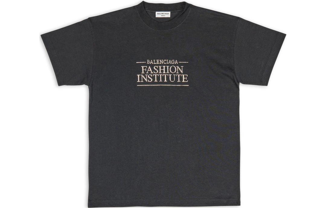 Balenciaga Balenciaga FW22 Drop Shoulder Sleeve T-Shirt Women's Black Regular Fit