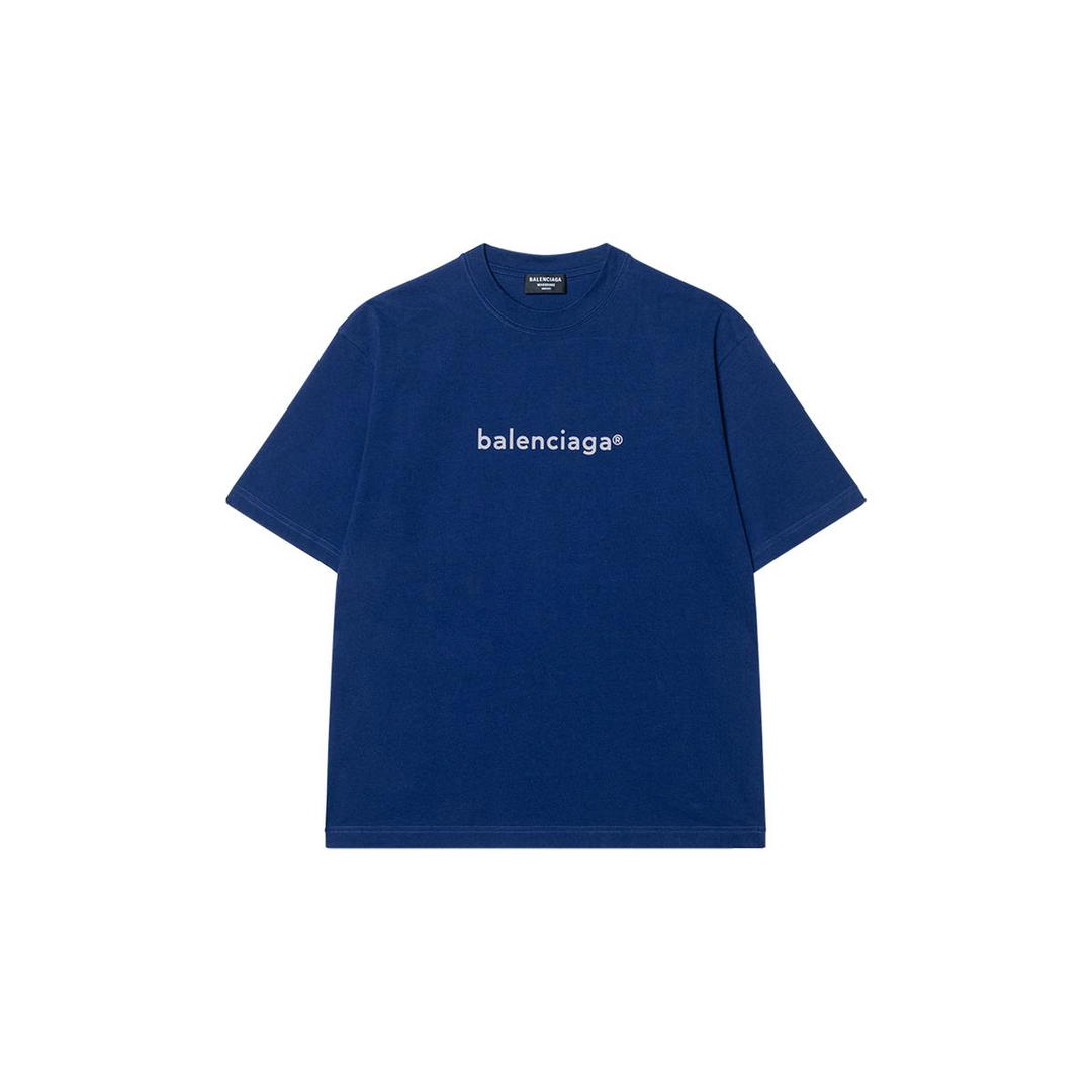 Balenciaga Balenciaga T-Shirt Regular Fit Men's Blue