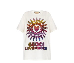 Buy Gucci Love Parade Oversized T-shirt White at Sasom – Authentic and Ready to Ship