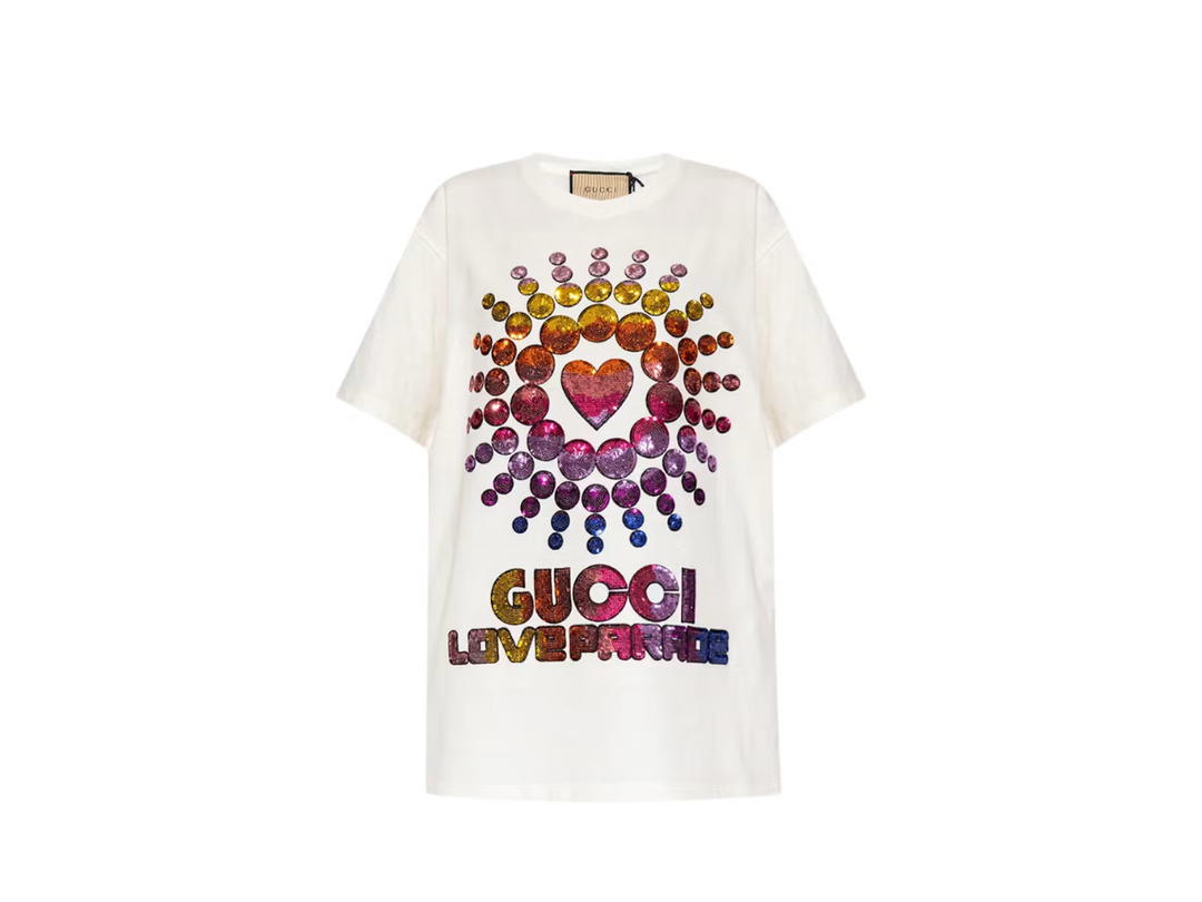 Gucci Gucci Love Parade Oversized T-shirt White