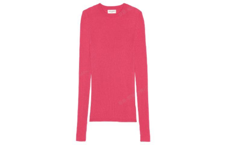 Saint Laurent Saint Laurent FW21 Slim Fit Sweater Women's Fuchsia