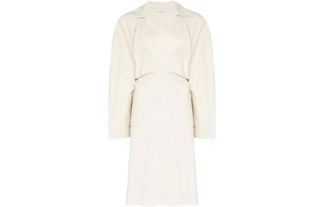 Bottega Veneta Bottega Veneta Long-Sleeved Dresses Women's White