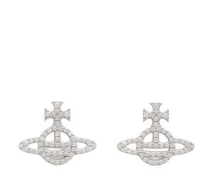 Buy Vivienne Westwood Silver Stud Earrings Women's White at Sasom – Authentic and Ready to Ship