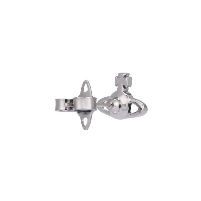 Vivienne Westwood Vivienne Westwood Nano Solitaire Earrings - Gunmetal/Blue - view 5