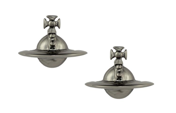 Vivienne Westwood Vivienne Westwood Brass Stud Earrings Women's Dark Gray