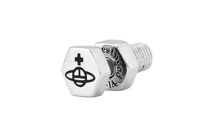 Vivienne Westwood Vivienne Westwood Brass Stud Earrings Men's Silver