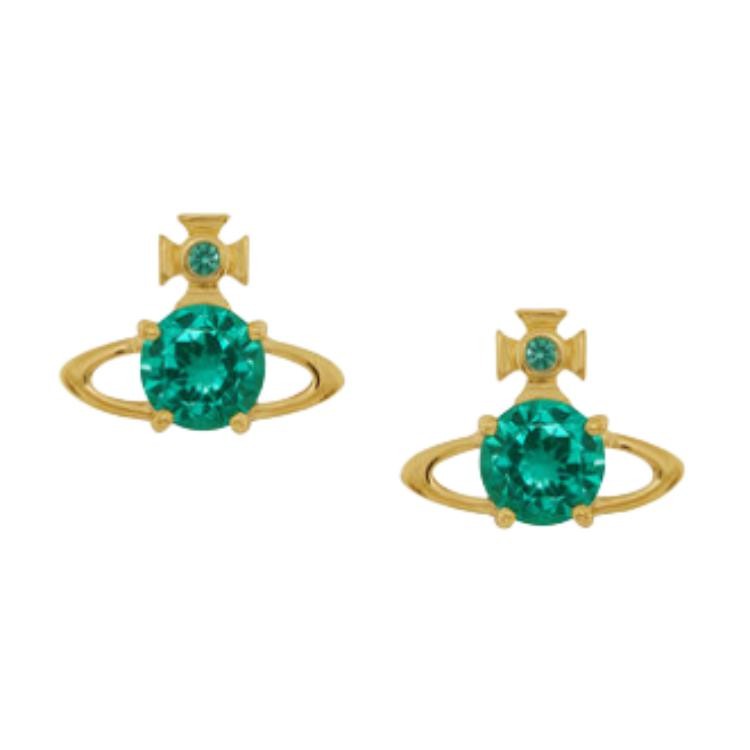 Vivienne Westwood Vivienne Westwood Reina Earrings - Gold/Green