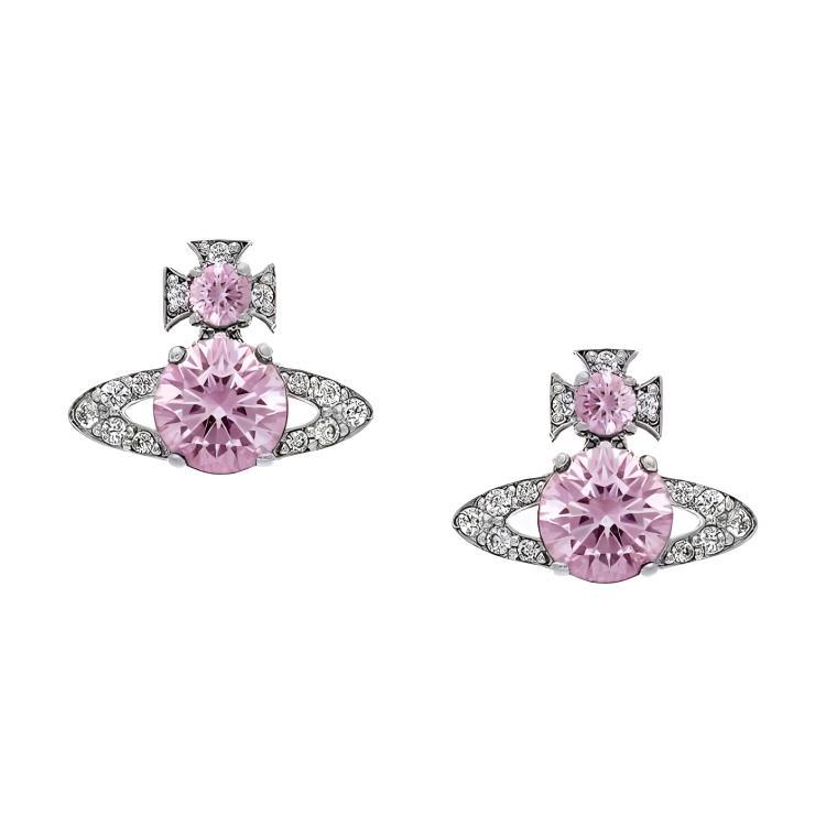 Vivienne Westwood Vivienne Westwood Brass Crystal Stud Earrings Women's