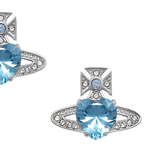 Vivienne Westwood Vivienne Westwood Ariella Earrings - Silver/Blue - view 3