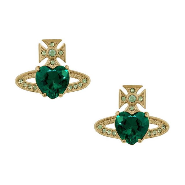 Vivienne Westwood Vivienne Westwood ARIELLA Earrings - Gold/Green - view 1