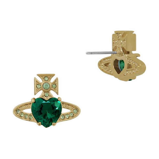 Vivienne Westwood Vivienne Westwood ARIELLA Earrings - Gold/Green - view 2