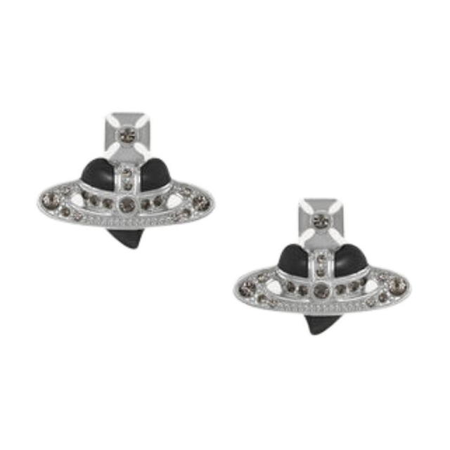 Vivienne Westwood Vivienne Westwood Brass Earrings - Black/Silver - view 1