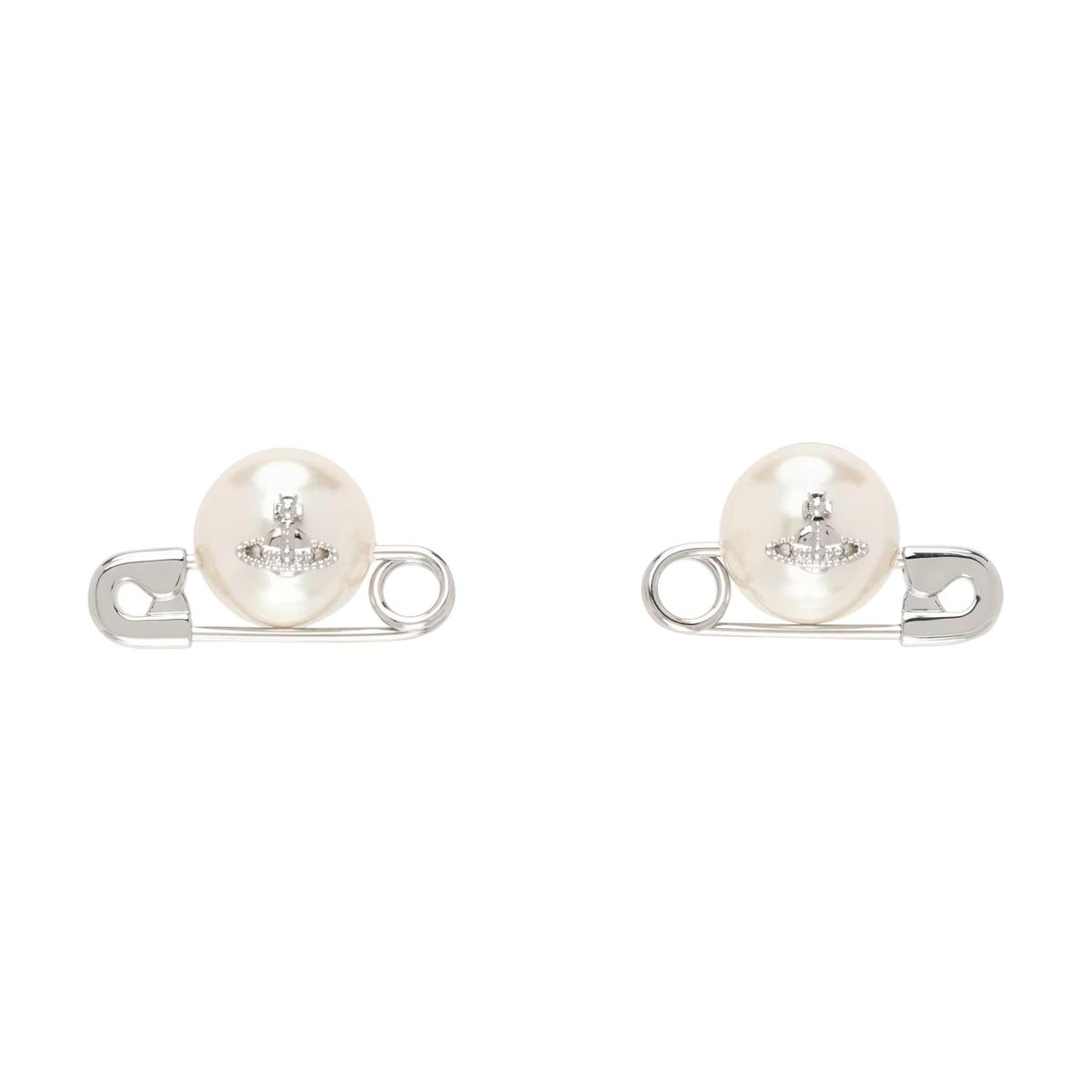 Vivienne Westwood Vivienne Westwood Brass Earrings Women's Silver/White
