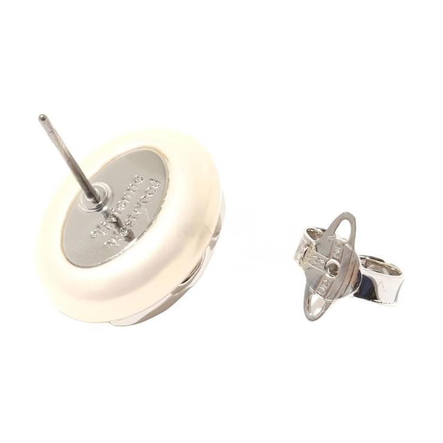 Vivienne Westwood Vivienne Westwood Brass Earrings - Pearl White - view 4