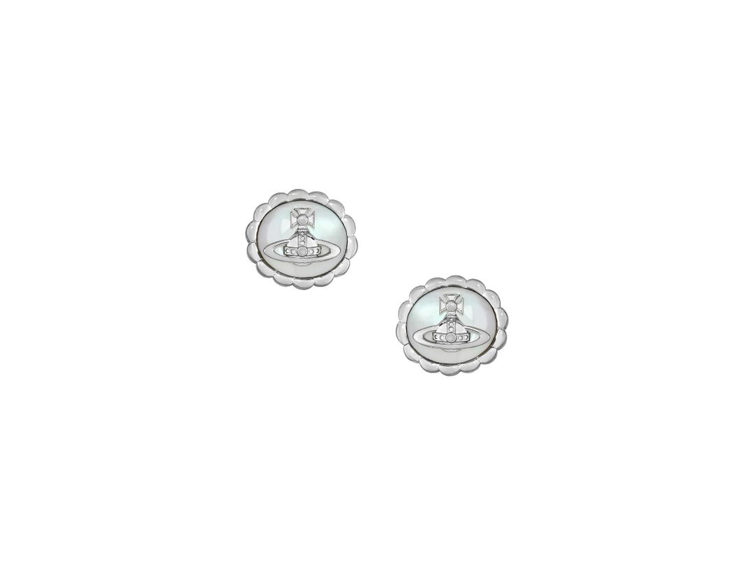 Vivienne Westwood Vivienne Westwood Bluma Earrings Platinum White Mother of Pearl