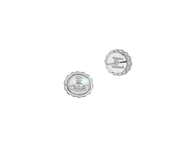 Vivienne Westwood Vivienne Westwood Bluma Earrings Platinum White Mother of Pearl - view 2