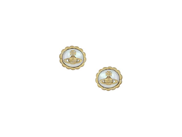 Vivienne Westwood Vivienne Westwood Bluma Earrings Gold White - view 1