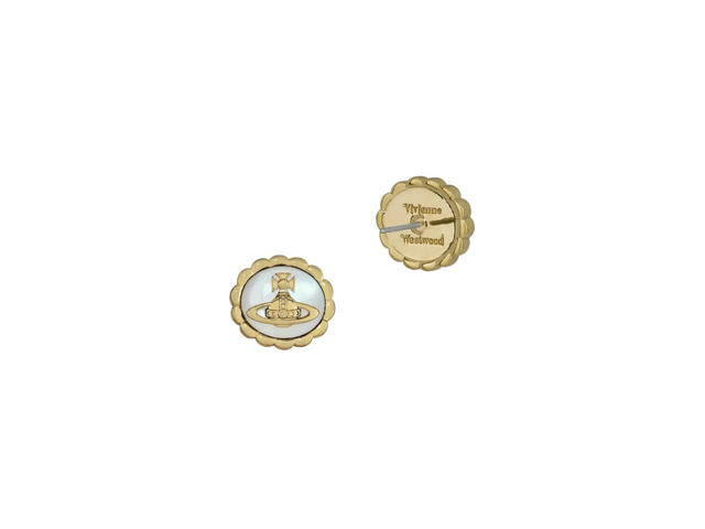 Vivienne Westwood Vivienne Westwood Bluma Earrings Gold White - view 2