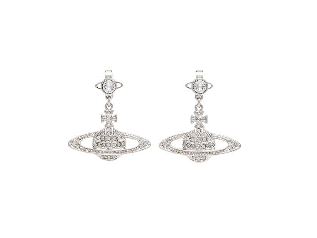 Vivienne Westwood Vivienne Westwood Mini Bath Relief Drop Earrings Silver - view 1
