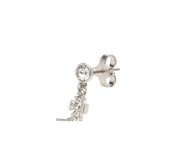 Vivienne Westwood Vivienne Westwood Mini Bath Relief Drop Earrings Silver - view 5