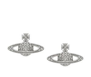 Buy Vivienne Westwood Mini Bas Relief Studs - silver at Sasom – Authentic and Ready to Ship