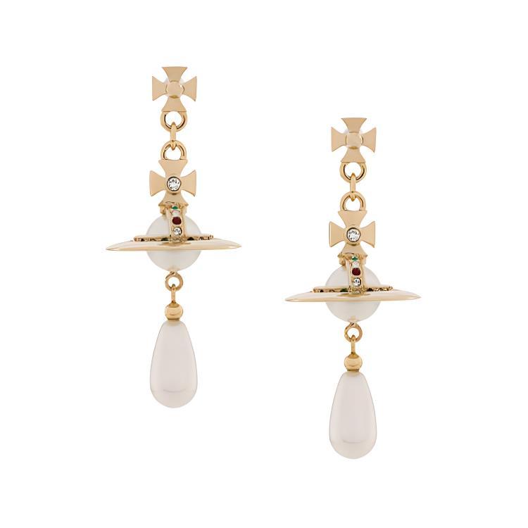Vivienne Westwood Vivienne Westwood Orb Embellished Drop Earrings
