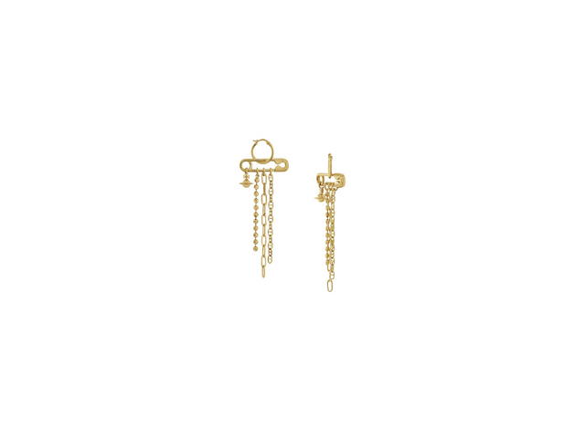 Vivienne Westwood Vivienne Westwood Ginetta Earrings Gold - view 2