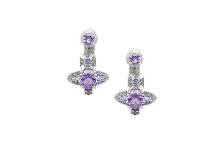 Vivienne Westwood Vivienne Westwood Brass Earrings Unisex Silver/Purple