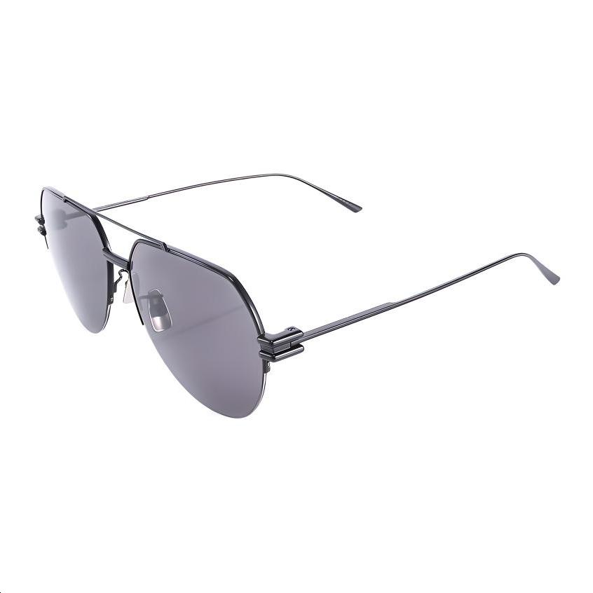 Bottega Veneta Bottega Veneta Metal Aviator Sunglasses Men's Black