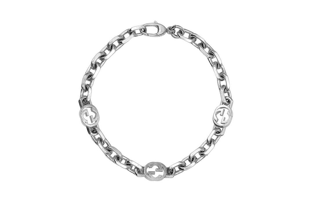 Gucci Gucci Interlocking G Chain Bracelet In 925 Sterling Silver