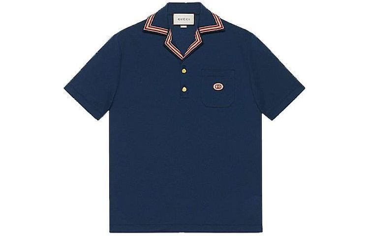 Gucci Gucci Polo Shirt Men's Dark Blue