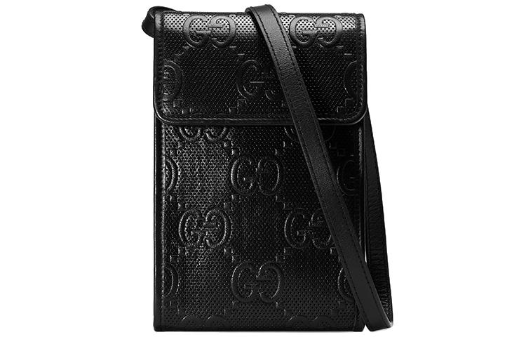 Gucci Gucci Leather Crossbody Bags Shoulder Bags Unisex Black