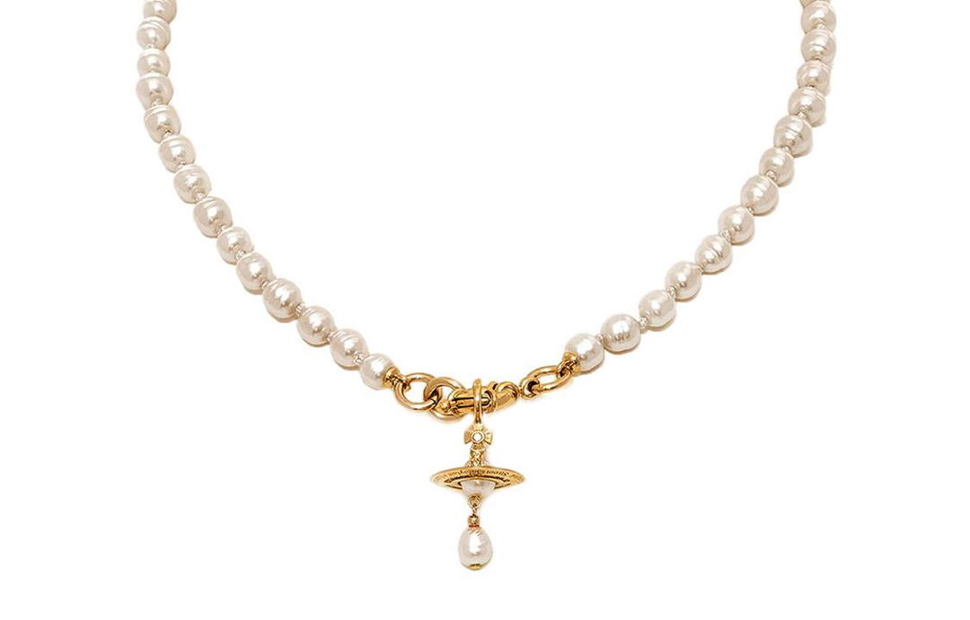 Vivienne Westwood Vivienne Westwood Orb detail Pearl Necklace
