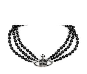 Buy Vivienne Westwood Messaline Orb Three-row Chocker at Sasom – Authentic and Ready to Ship
