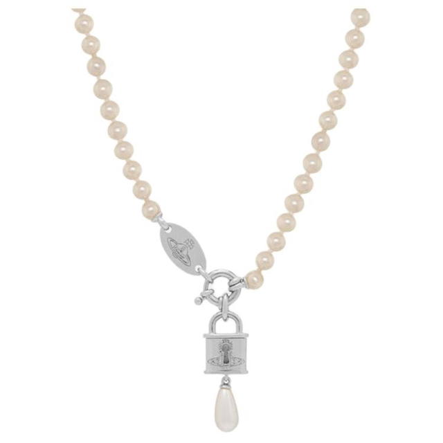 Vivienne Westwood Vivienne Westwood Celestia Necklace - Cream White/Silver - view 2