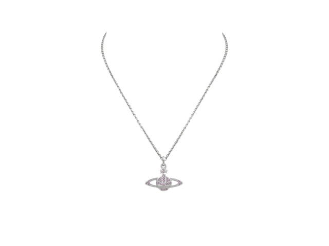 Vivienne Westwood Vivienne Westwood Mini Bas Relief Pendant Silver Violet - view 2