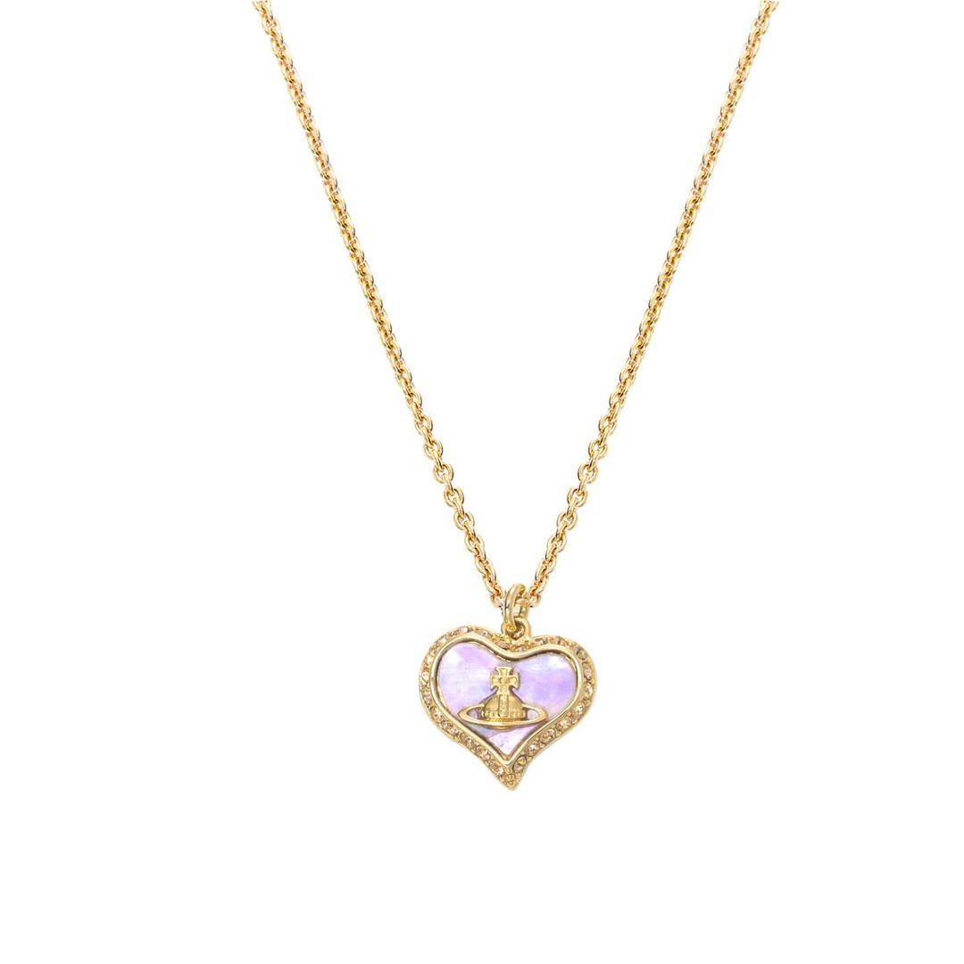 Vivienne Westwood Vivienne Westwood Brass Purple Jade Gold Chain Unisex