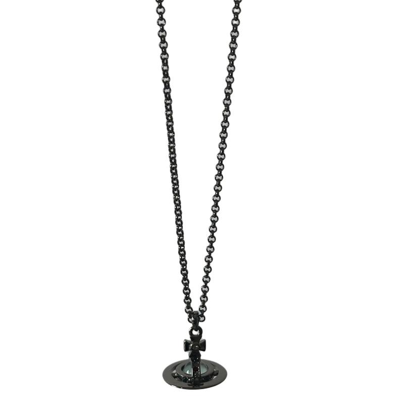Vivienne Westwood Vivienne Westwood Brass Necklaces Women's Mint Green/Gunmetal Gray