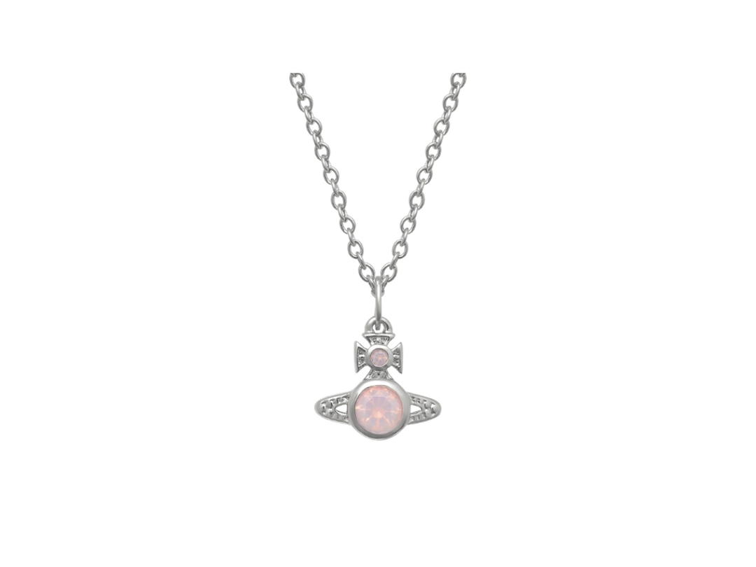 Vivienne Westwood Vivienne Westwood Brass Necklaces Silver Milky Peach