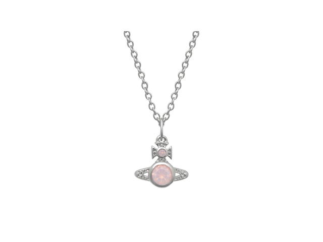 Vivienne Westwood Vivienne Westwood Brass Necklaces Silver Milky Peach - view 1