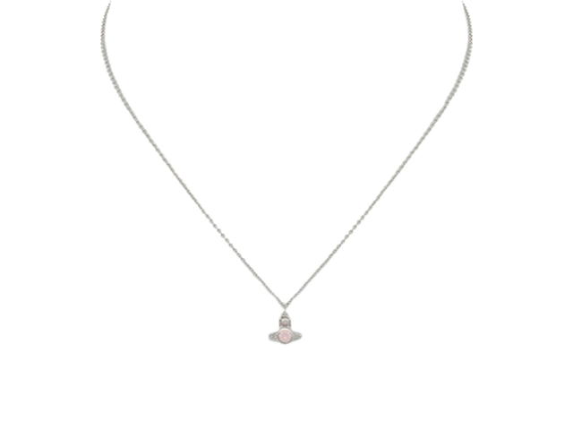 Vivienne Westwood Vivienne Westwood Brass Necklaces Silver Milky Peach - view 2