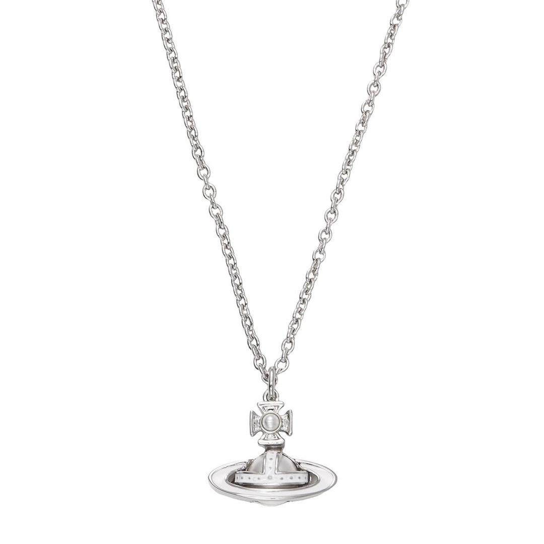 Vivienne Westwood Vivienne Westwood Brass Necklaces Women's Silver/White Porcelain