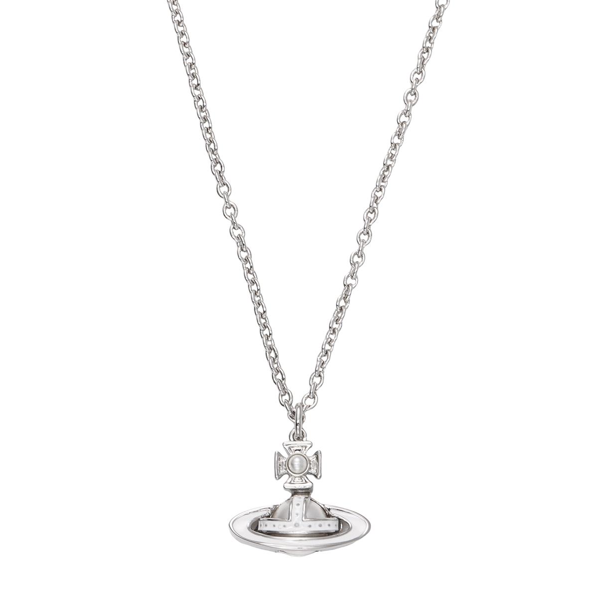 Vivienne Westwood Vivienne Westwood Brass Necklaces Women's Silver/White Porcelain