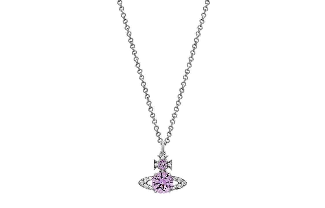 Vivienne Westwood Vivienne Westwood Brass Necklaces Women's Purple/Silver Chain