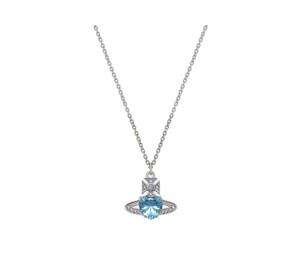 Buy Vivienne Westwood Ariella Necklace - Silver/Blue at Sasom – Authentic and Ready to Ship