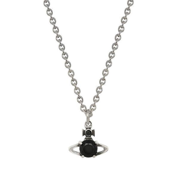 Vivienne Westwood Vivienne Westwood Reina Necklace - Silver/Black Diamond - view 1