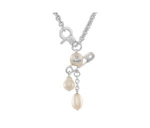 Buy Vivienne Westwood Patterned Necklace - Silver at Sasom – Authentic and Ready to Ship