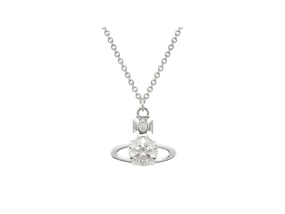 Vivienne Westwood Vivienne Westwood Reina Large Necklace Reina Platinum White CZ